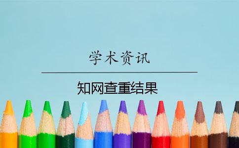 知網查重結果